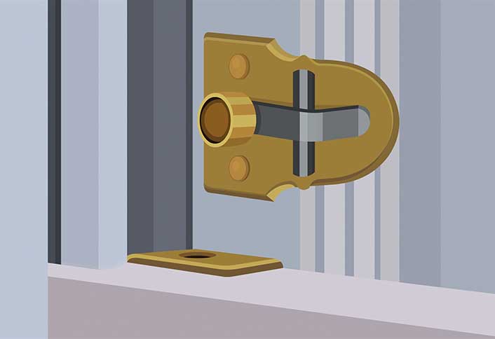 How To Install A Pin Lock On A Sliding Door