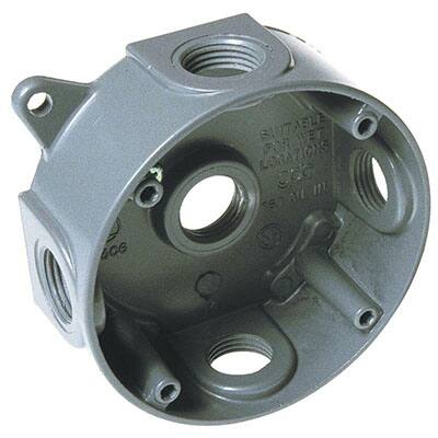 box round electrical boxes bell inch weatherproof light ceiling outlets hubbell octagonal splice outlet gray wiring depot diy fixtures lightweight