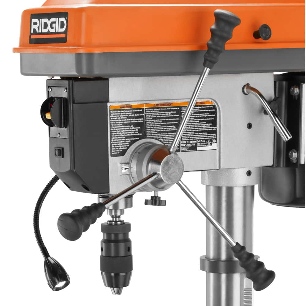 RIDGID 15 in. Drill Press with LEDR1500 The Home Depot