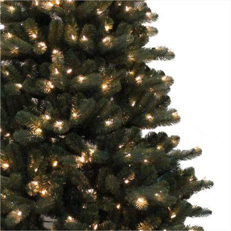 Home Accents Holiday 6.5 ft. Blue Spruce Elegant Twinkle QuickSet