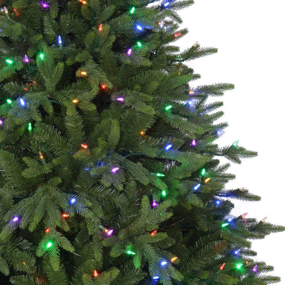 Home Accents Holiday 7.5 ft. Pre-Lit LED Monterey Fir PE Quick-Set
