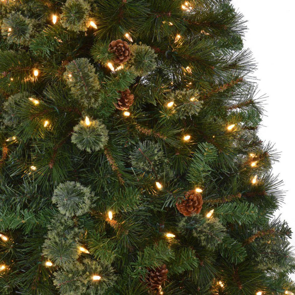 Home Accent Holiday Double 4 ft. Pot Tree Artificial ...