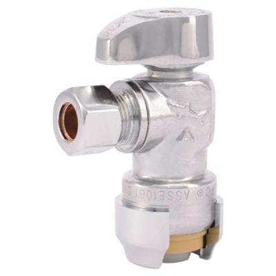 valve sharkbite angle stop push faucet compression connect brass shutoff chrome turn quarter kit valves lowes plated shut water toilet